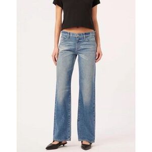 DL1961 Drue Straight Low Rise Wide Leg Jeans